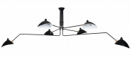 MCL-R6 Style Contemporary Pendant Lamp - Black