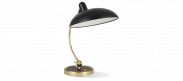 Kaiser Idell Table Lamp - Matt Black / Brass 6631T Luxus