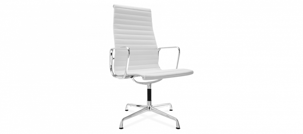 Eames Style Office Chair Ea109 Leather, Eames Style Office Chair White