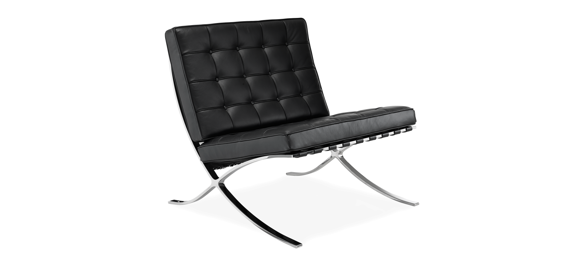 Barcelona Chair Black Standard Leather, Barcelona Leather Chair