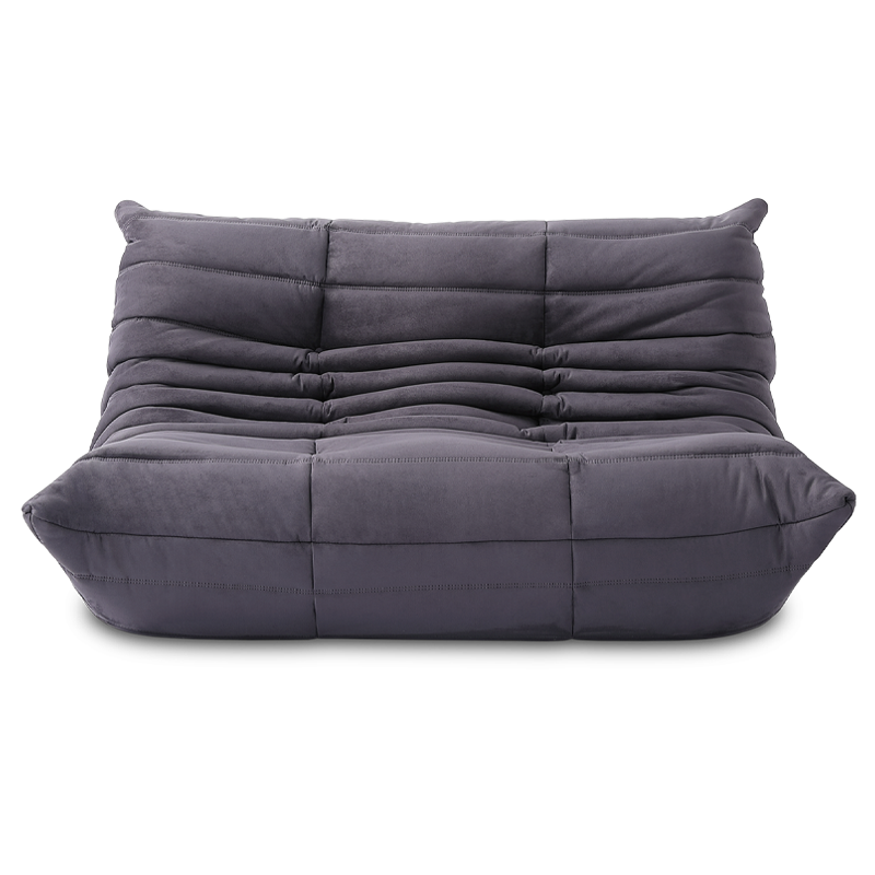 Comfort Style 2-Seater Sofa - Alcantara - Charcoal Grey
