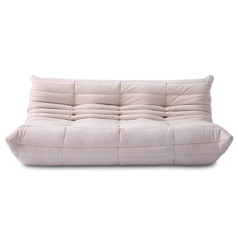 Comfort Style 3-Seater Sofa - Alcantara - Creamy